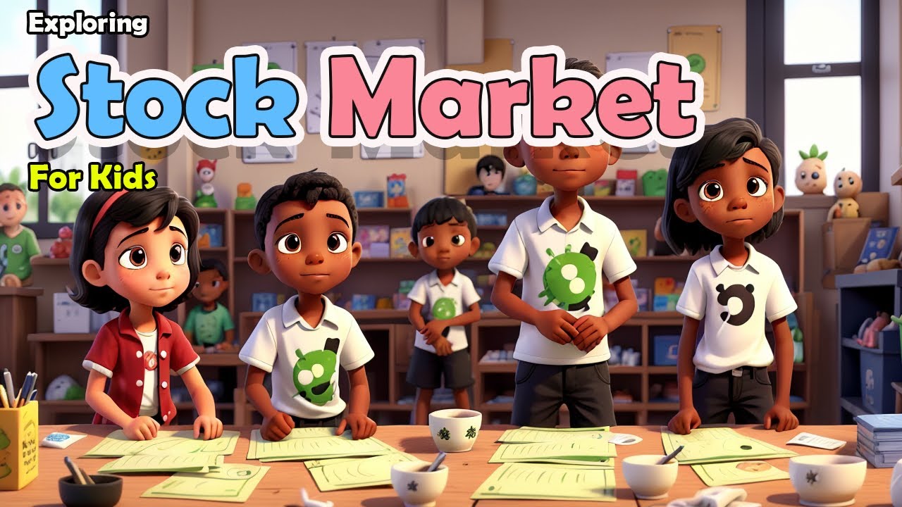 Parent and child learning about the stock market together on a laptop